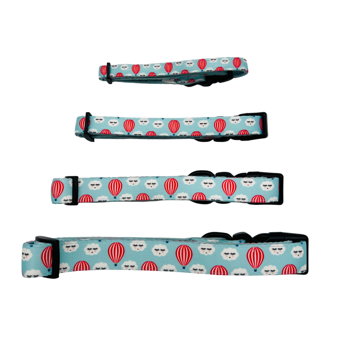 Clouds and Balloons Dog Collar