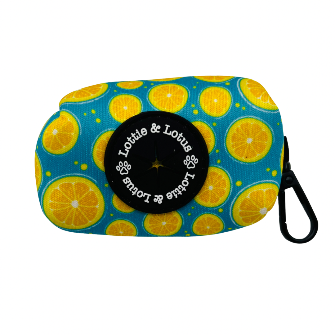 blue citrus Poop Bag Purse