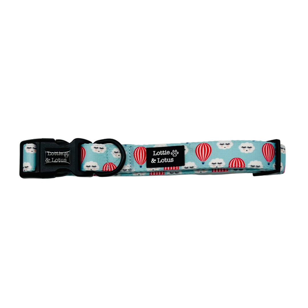 Clouds and Balloons Dog Collar